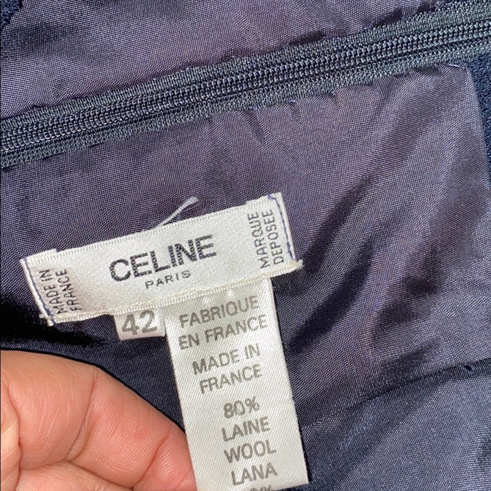 Celine Paris Wool Pencil Skirt - Picture 2 of 4
